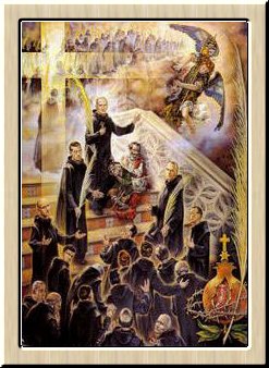 Braulio María Cores Díaz de Cerio, Federico Rubio Alvarez, and 69 Companions (beatification banner)